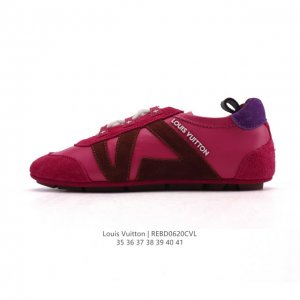 新品公司级 路易威登 Lv Trainer Sneaker 2028年新款芭蕾舞鞋 训练鞋 Chill 感时髦尖子生Lv25复古芭蕾舞德训鞋复古德训运动休闲板鞋