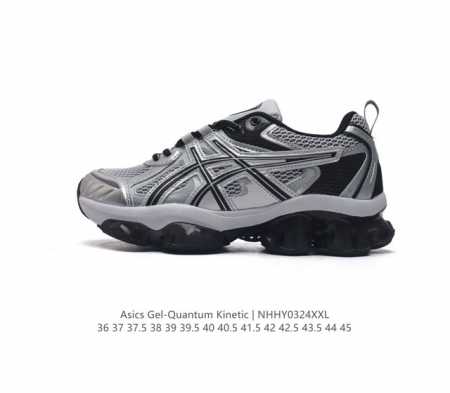 Asics 亚瑟士 Gel-Quantum Kinetic 男女士复古休闲运动鞋厚底增高老爹鞋 Asics Gel-Quantum Kinetic 运动鞋 网眼 - 点击图像关闭