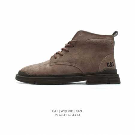 公司级 Cat Footwear Cat 卡特工装 休闲复古男鞋系列靴子 中高帮马丁靴 新款潮板鞋 专治各种不帅 鞋身轻便 舒适性相当不错 橡胶大底 上身随意搭 - 点击图像关闭