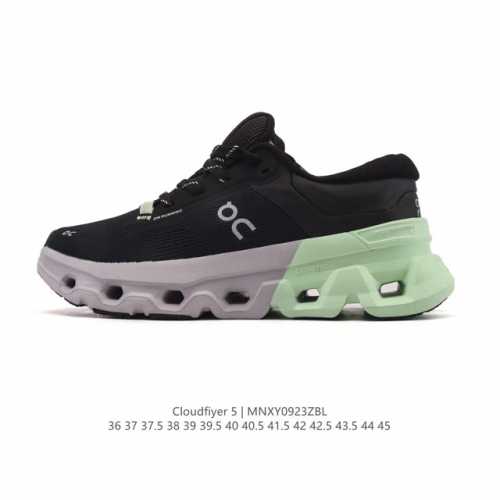新品公司级 On昂跑 Cloudflyer 5 Wmns 舒适百搭防滑耐磨 低帮跑步鞋 On昂跑Cloudflyer 5 运动鞋云端漫步的支撑专家。轻量化设计：