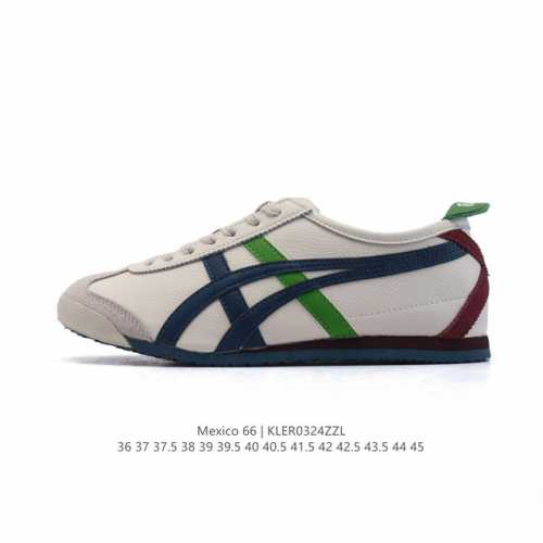 140 【头层皮】Asics/亚瑟士 男女鞋真标半码制 配足弓鞋垫 日产经典老牌-鬼塚虎/Onitsuka Tiger Mexico 66经典墨西哥系列复古经典