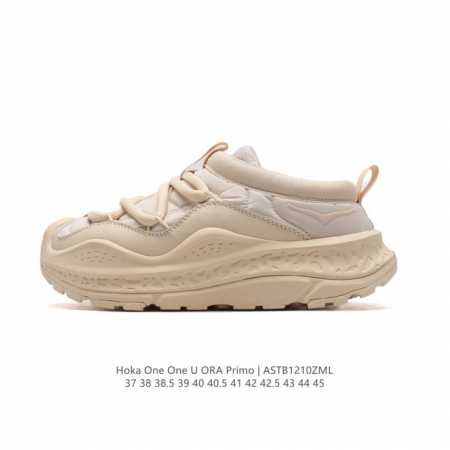 公司级 Hoka One One Ora Primo 一脚蹬男女厚底运动休闲舒缓鞋 秋冬款hoka Ora Primo粗鞋带加棉厚底时尚舒适运动拖鞋 尺码：37 - 点击图像关闭