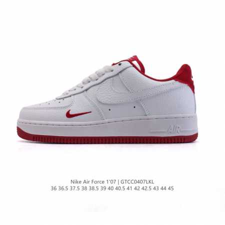 耐克 Nike Air Force 1 '07 Low 空军一号含气垫 小白鞋 低帮百搭厚底增高休闲运动板鞋。柔软、弹性十足的缓震性能和出色的中底设计，横跨复古 - 点击图像关闭