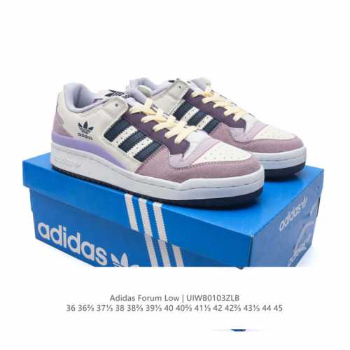 Adidas 阿迪达斯 三叶草 Forum Low 男女运动鞋 摩登演绎篮球风的经典鞋。英文的“Forum”，是进行表达的场所，在这里，可以释放自己的热情，阐述