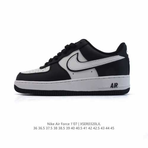100 耐克 Nike Air Force 1 '07 Low 空军一号含气垫 小白鞋 低帮百搭厚底增高休闲运动板鞋。柔软、弹性十足的缓震性能和出色的中底设计，