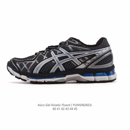 公司级 亚瑟士Asics Gel-Kinetic Fluent 舒适百搭 合成革防滑耐磨 低帮跑步鞋 男款 首先配色上十分经典百搭的黑金配色，非常好去搭配衣裤穿 - 点击图像关闭