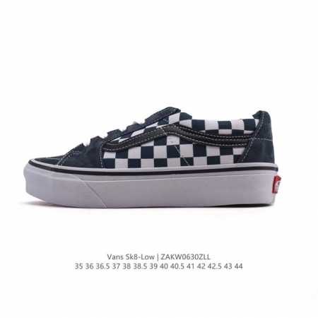 万斯 Vans Sk8-Low 经典款 小红书爆款低帮休闲帆布拼接硫化板鞋 工艺：硫化1:1 重量1:1、真标、原钢印、材质标、鞋型标、合格证 尺码：35 36 - 点击图像关闭