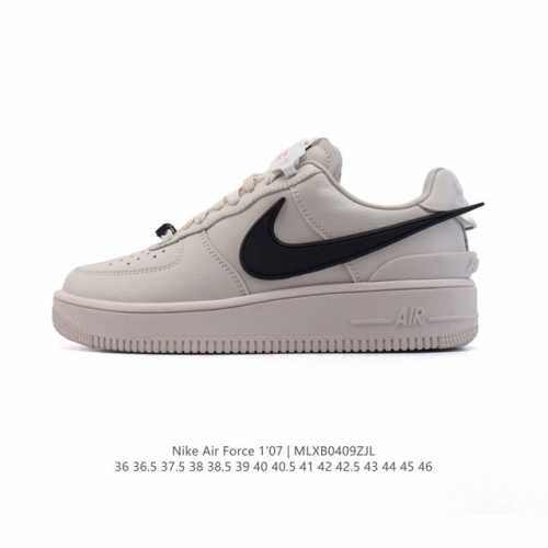 公司级 耐克 空军一号 附赠Logo品牌清洁刷！Af1 低帮休闲板鞋 Ambush X Nk Air Force 1'07 Low Sp 空军一号联名标志性的S