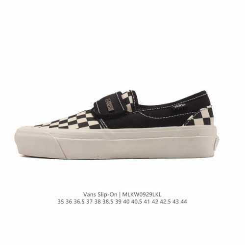 万斯 Vans 中性Classic Slip-On 帆布鞋 硫化板鞋 休闲低帮 运动鞋。Vans的棋盘格鞋款千千万，但Slip-On系列绝对是经典中的经典，松弛