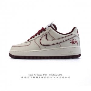 160 耐克 Nike Air Force 1 '07 Low 空军一号含气垫 小白鞋 2025年 蛇年新款 低帮百搭厚底增高休闲运动板鞋。柔软、弹性十足的缓震