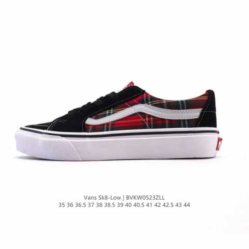 万斯 Vans Sk8-Low 经典款 小红书爆款低帮休闲帆布拼接硫化板鞋 工艺 硫化1:1 重量1:1 真标 原钢印 材质标 鞋型标 合格证 尺码 35 36