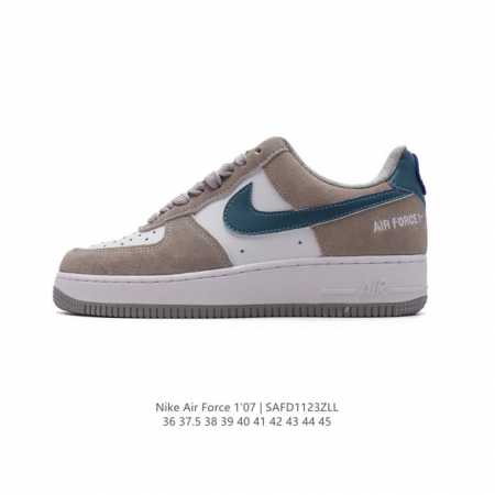 耐克 Nike Air Force 1 '07 Low 空军一号含气垫 小白鞋 低帮百搭厚底增高休闲运动板鞋。柔软、弹性十足的缓震性能和出色的中底设计，横跨复古 - 点击图像关闭