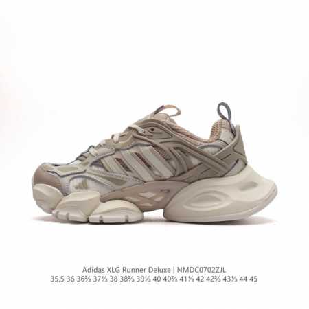 阿迪达斯Adidas XLG Runner Deluxe 跑步者豪华版系列低帮厚底增高老爹风复古缓震休闲运动慢跑鞋。男女鞋半码制#原楦原纸版开发版型#采用硬质牛 - 点击图像关闭
