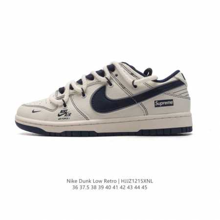 公司级 耐克 Nike Dunk Low Retro 运动鞋复古板鞋 解构绑带 双鞋带。作为 80 年代经典篮球鞋款，起初专为硬木球场打造，后来成为席卷街头的时 - 点击图像关闭