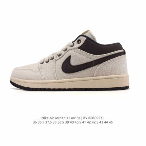 耐克 乔丹Air Jordan 1 Low Aj1 乔1 乔丹1代Aj1 低帮复古文化休闲运动篮球鞋。从1985 年面世的元年款汲取设计灵感，采用简洁大方的经典