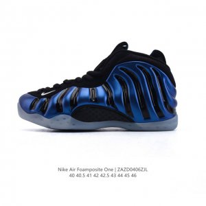 公司级 耐克Nike Air Foamposite One 时尚运动鞋潮篮球鞋，是一双内场的后卫战靴，97年1月份首期发行，使用Foamposite一次成型的喷