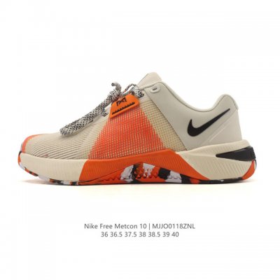 公司级 耐克Nike Metcon 10 女室内健身鞋低帮薄底健身运动鞋Hj1875 在后跟下方这一关键部位融入强韧 Hyperlift 外底，可在举重时有效提