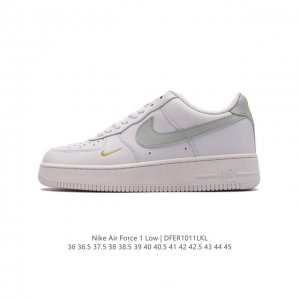 耐克 Nike Air Force 1 '07 Low 空军一号含气垫 低帮百搭厚底增高休闲运动板鞋 小白鞋 。柔软、弹性十足的缓震性能和出色的中底设计，横跨复