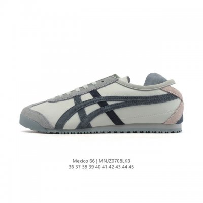 真标 Asics 亚瑟士 男女鞋 配足弓鞋垫 日产经典老牌-鬼塚虎 Onitsuka Tiger Mexico 66经典墨西哥系列复古经典百搭板鞋休闲运动鞋慢跑