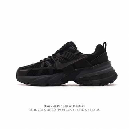 Nike 耐克 V2K Run 减震防滑 复古低帮运动跑步鞋 超火复古跑鞋，采用太空革组合呼吸网眼布鞋面材质，搭载正确4层组合底模，嵌入tpu加固稳定模块,双层 - 点击图像关闭