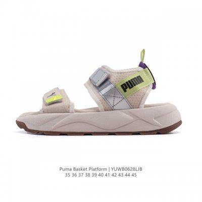 Puma 彪马 #采用尼龙织带条魔术贴调节设计#发泡轻量缓震Eva中底及耐磨防滑橡胶外底男女神宣美同款，夏日新品Puma 彪马 Rs-Sandal Lri 百搭