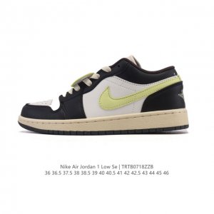 真标 耐克 乔丹Air Jordan 1 Low Aj1 乔1 乔丹1代Aj1 低帮复古文化休闲运动篮球鞋。从1985 年面世的元年款汲取设计灵感，采用简洁大方