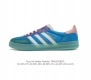 真标 阿迪达斯 Adidas Originals X Gucci Gazelle 阿迪古驰联名经典休闲板鞋 复古男女运动鞋 融汇两个品牌丰富且历史悠久的典藏元素