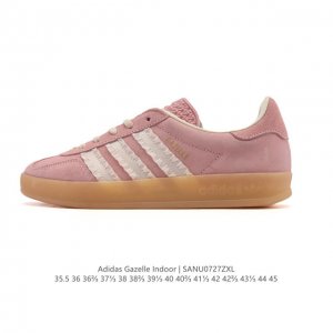 阿迪达斯 Adidas Originals Gazelle Indoor复古三叶草防滑透明橡胶板鞋经典运动鞋 Hello Kitty 猫。这款经典鞋,忠于原版设