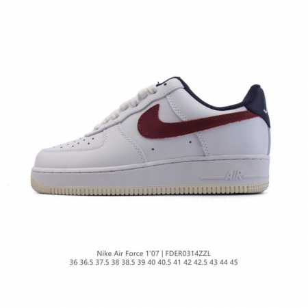 140 耐克 Nike Air Force 1 '07 Low 2025新年新款 空军一号含气垫 小白鞋 低帮百搭厚底增高休闲运动板鞋。柔软、弹性十足的缓震性能 - 点击图像关闭