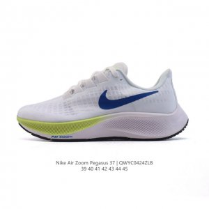 耐克 Nike Air Zoom pegasus 37 登月跑鞋登月37代 马拉松 透气缓震疾速跑鞋超级飞马涡轮增压马拉松休闲运动慢跑鞋鞋。采用透气网眼鞋面搭配