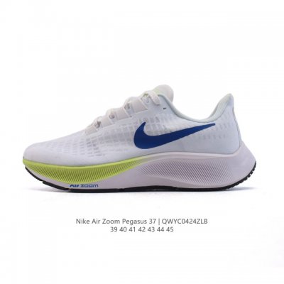 耐克 Nike Air Zoom pegasus 37 登月跑鞋登月37代 马拉松 透气缓震疾速跑鞋超级飞马涡轮增压马拉松休闲运动慢跑鞋鞋。采用透气网眼鞋面搭配