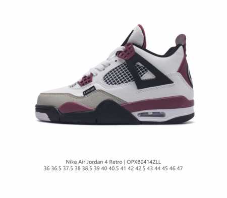 耐克 Nike Air Jordan 4 Retro Og迈克尔 乔丹aj4代乔4 中帮复古休闲运动文化篮球鞋。秉承轻量化的速度型篮球鞋设计思想完成设计，降低重 - 点击图像关闭