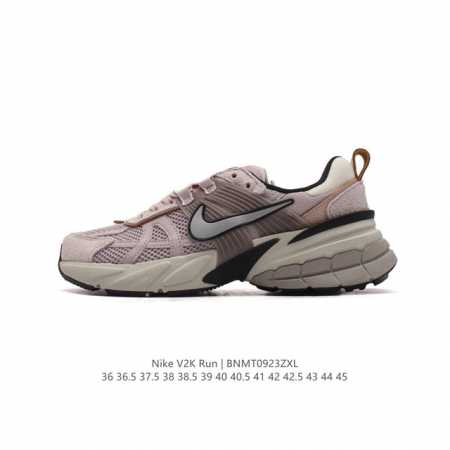 Nike 耐克 V2K Run 减震防滑 复古低帮运动跑步鞋 超火复古跑鞋，采用太空革组合呼吸网眼布鞋面材质，搭载正确4层组合底模，嵌入tpu加固稳定模块,双层 - 点击图像关闭