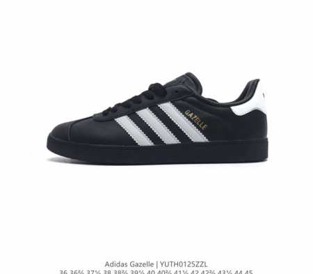阿迪达斯 Adidas 中性三叶草gazelle系列休闲鞋男女经典运动鞋 德训鞋 鞋身柔软皮革材质和简单百搭的特点 让 Gazelle 一直活跃在街头 T字鞋头 - 点击图像关闭