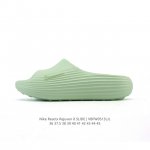 新品 耐克 Nike Reactx Rejuven8 Slide 沙滩拖鞋 露趾拖鞋 一体成型 一脚蹬 厚底增高休闲柔软回弹耐磨踩屎感透气凉拖鞋 25夏季新款轻