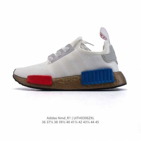 160 阿迪达斯Adidasnmd_R1 3M反光弹力针织面爆米花缓震男女士时尚舒适缓震运动鞋跑步鞋 。采用时髦廓形 以抢眼外形诠释经典细节 为鞋款注入活力搭配 - 点击图像关闭