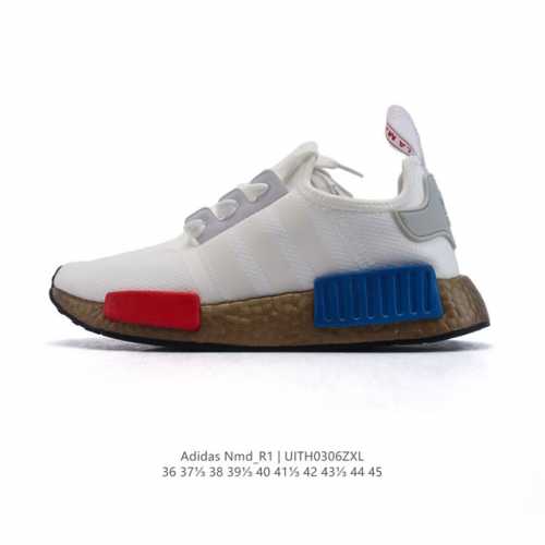 160 阿迪达斯Adidasnmd_R1 3M反光弹力针织面爆米花缓震男女士时尚舒适缓震运动鞋跑步鞋 。采用时髦廓形 以抢眼外形诠释经典细节 为鞋款注入活力搭配