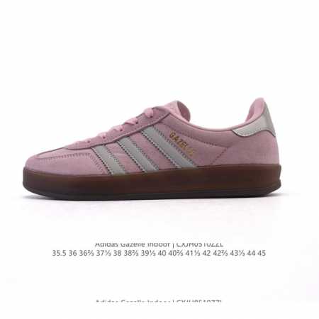 公司级 阿迪达斯 Adidas Originals Gazelle Indoor复古三叶草防滑透明橡胶板鞋经典运动鞋。这款经典鞋,忠于原版设计,缀撞色三条纹和鞋 - 点击图像关闭