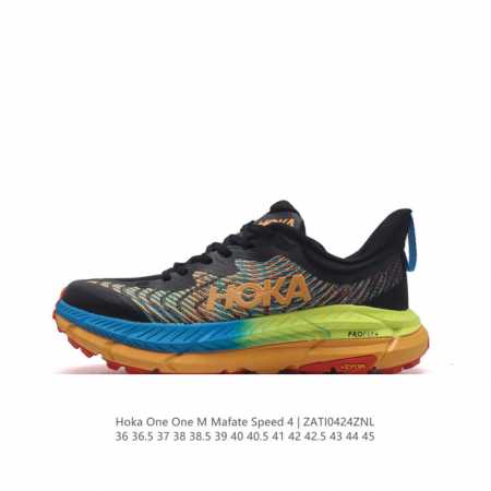 Hoka One One男女运动鞋，Mafate Speed 4 系列 飞速马法特4 减震回弹透气越野跑鞋。Mafatespeed 4 是需要舒适性和多功能性的 - 点击图像关闭