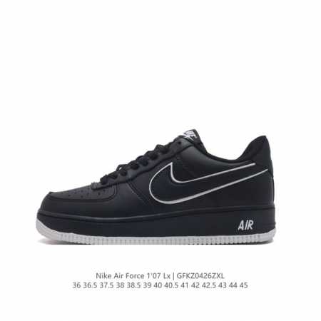 耐克 Nike Air Force 1 '07 Low 空军一号含气垫 低帮百搭厚底增高休闲运动板鞋。柔软、弹性十足的缓震性能和出色的中底设计，横跨复古与现代的 - 点击图像关闭