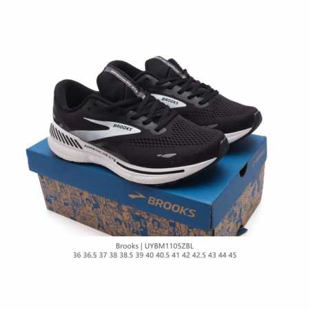 Brooks 布鲁克斯｜全新Adrenaline追岚GTS23 运动跑步鞋 搭载独特GuideRails轨道支撑系统 颜值高级。稳支撑，稳包裹，稳贴合。强稳支撑 - 点击图像关闭