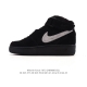 耐克 Nike Air Force 1 '07 空军一号含气垫 小白鞋 秋冬新款 加绒加厚 中帮魔术贴 百搭厚底增高休闲运动板鞋。柔软、弹性十足的缓震性能和出色