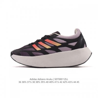 阿迪达斯 Adidas 男女士休闲鞋 Adizero Aruku 减震耐磨缓冲回弹百搭运动鞋 厚底增高老爹鞋。今年曝光的Adidas Adizero Aruku