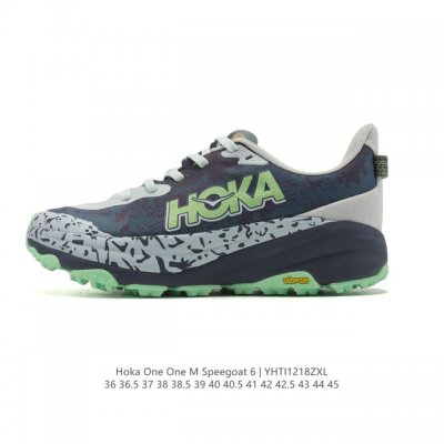 公司级 Hoka One One Speedgoat 6 飞速羚羊6 飞速羚羊系列的第六代越野跑鞋男女士运动鞋，鞋款采用动态鞋面与内部支撑系统，并搭载Hoka久