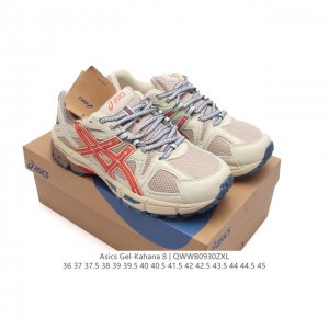 Asics 亚瑟士 Gel-Kahana 8 男女鞋越野跑步鞋抓地稳定运动鞋缓震耐磨跑鞋。Gel-Kahana系列为实用级越野跑鞋，融合机能和户外潮流强势回归，
