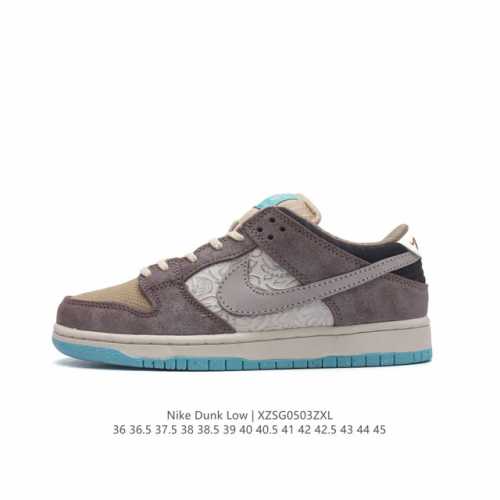 真标 耐克 Nike Dunk Low 运动鞋复古滑板鞋 Sb系列经典运动鞋。采用织物面拼接材质，经久耐穿，塑就如元年款 Dunk 般的复古质感。鞋头透气孔，搭