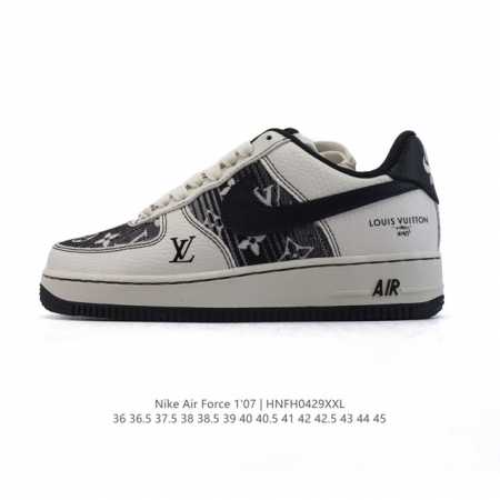 公司级 耐克 Nike Air Force 1 '07 Low 空军一号含气垫 小白鞋 路易威登联名 2025年 蛇年新款 低帮百搭厚底增高休闲运动板鞋。柔软、 - 点击图像关闭