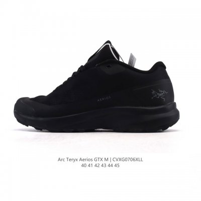 公司级 始祖鸟 Arc’Teryx Aerios Gxt登山靴 防水加强版男士系列加强版户外防水帮登山鞋徒步鞋 轻量支撑长距离越野跑鞋 轻便透气户外运动鞋 耐磨