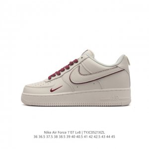 公司级 Af1耐克 Nike Air Force 1 ‘07 Low 空军一号 厚底增高百搭运动板鞋 原楦头原纸板 打造纯正空军版型，专注外贸渠道 全掌内置蜂窝