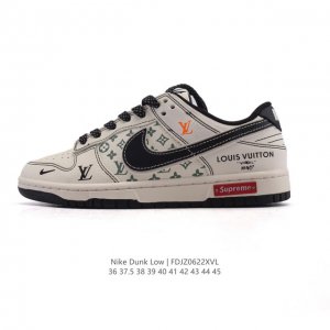 公司级 耐克 Nike Sb Dunk Low Pro 男女同款运动鞋复古板鞋 路易威登联名。采用柔软皮革鞋面，经久耐穿，塑就如元年款 Dunk 般的复古质感。